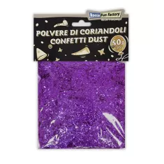 POLVERE DI CORIANDOLI VIOLA 50g