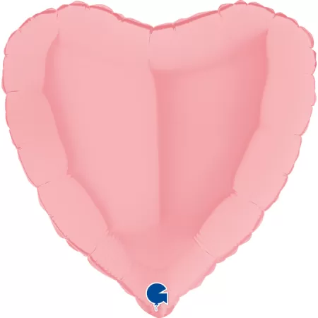 18" CUORE MATTE ROSA