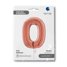 Number 0 Rose Gold cm.66