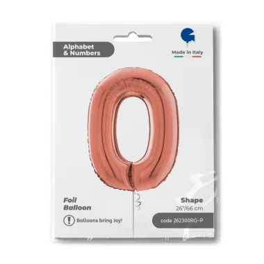 Number 0 Rose Gold cm.66