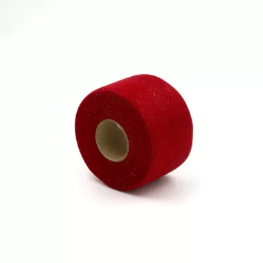 Tulle Nastro cm 6X50 mt Glitter Metal Rosso