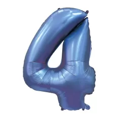 NUMERO 4 SATIN BLU cm.101