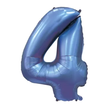 NUMERO 4 SATIN BLU cm.101