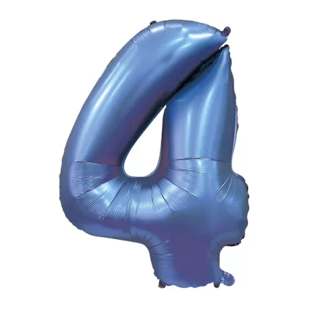 NUMERO 4 SATIN BLU cm.101