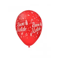 12" BUON NATALE ROSSO E VERDE pz.100