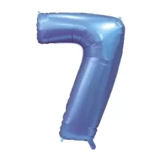 NUMERO 7 SATIN BLU cm.101
