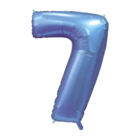 NUMERO 7 SATIN BLU cm.101