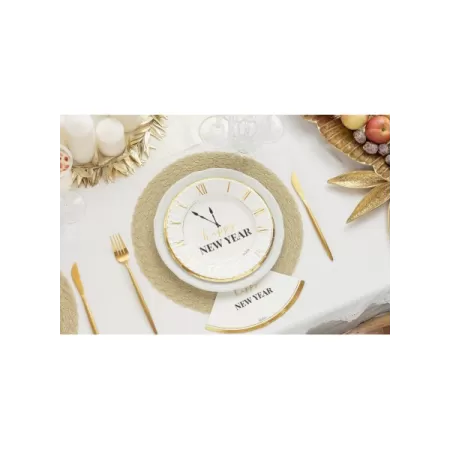 CF.8 PIATTI CM 23 HAPPY NEW YEAR CLOCK WHITE