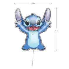 PALLONCINO FOIL CM 67x78 STITCH CHARACTER SHAPE DISNEY