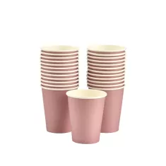 Bicchiere carta 295ml Rosa pz.25