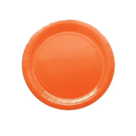 Piatto carta Arancio cm.18 pz.25