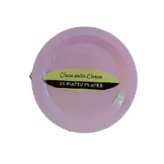 Piatto carta Rosa cm.18 pz.25