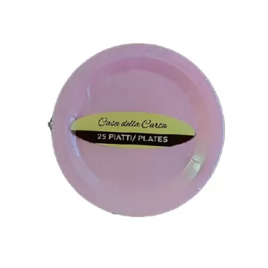 Piatto carta Rosa cm.18 pz.25