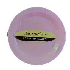 Piatto carta Rosa cm.23 pz.25
