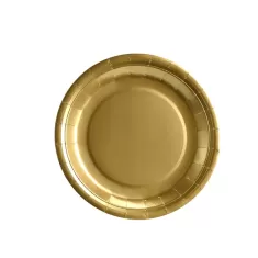 Piatto carta Oro cm.18 pz.25