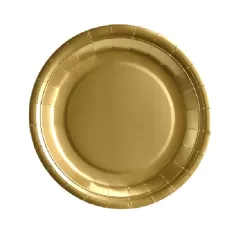 Piatto carta Oro cm.23 pz.25