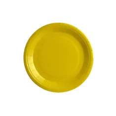 Piatto carta Giallo cm.18 pz.25