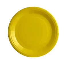 Piatto carta Giallo cm.23 pz.25