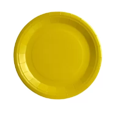 Piatto carta Giallo cm.23 pz.25