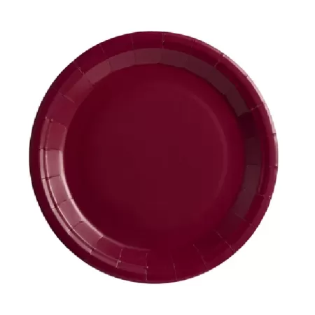 Piatto carta Bordeaux cm.23 pz.25