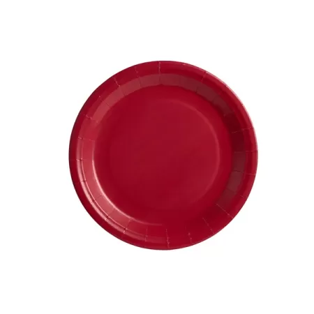 Piatto carta Rosso cm.18 pz.25