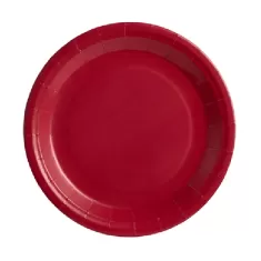 Piatto carta Rosso cm.23 pz.25