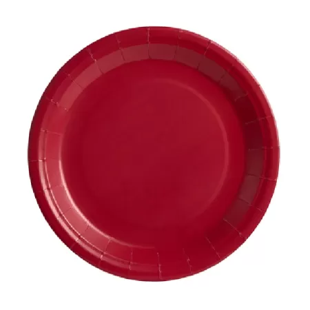 Piatto carta Rosso cm.23 pz.25