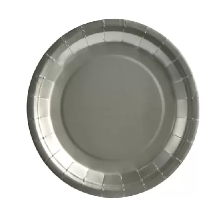 Piatto carta Argento cm.23 pz.25