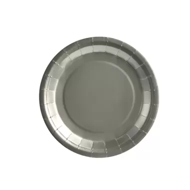 Piatto carta Argento cm.18 pz.25