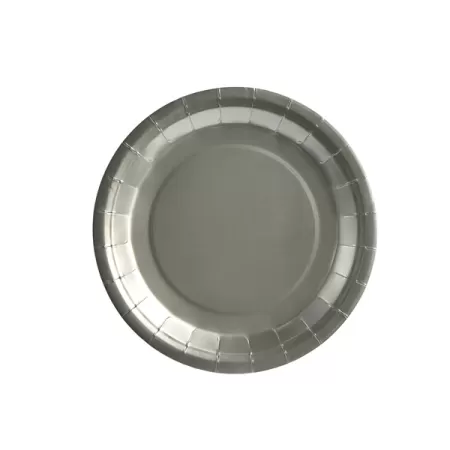 Piatto carta Argento cm.18 pz.25