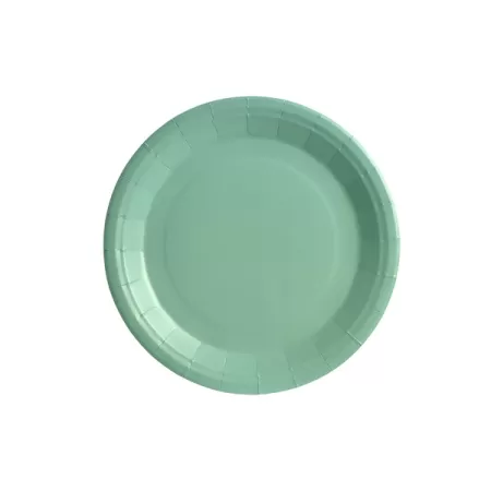 Piatto carta Verde Acqua cm.18 pz.25
