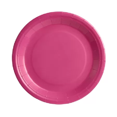 Piatto carta Fucsia cm.23 pz.25