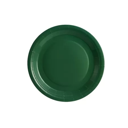 Piatto carta Verde Smeraldo cm.18 pz.25