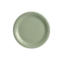 Piatto carta Verde Salvia cm.18 pz.25