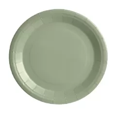 Piatto carta Verde Salvia cm.23 pz.25