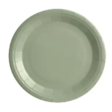 Piatto carta Verde Salvia cm.23 pz.25