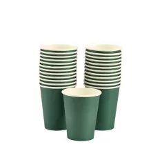 Bicchiere carta 295ml Verde Smeraldo pz.25