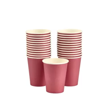 Bicchiere carta 295ml Rosso pz.25