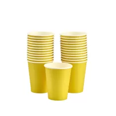Bicchiere carta 295ml Giallo pz.25