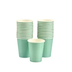 Bicchiere carta 295ml Verde Acqua pz.25