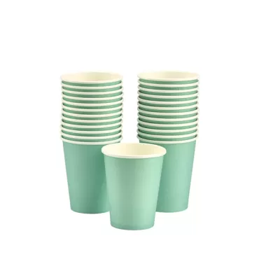 Bicchiere carta 295ml Verde Acqua pz.25