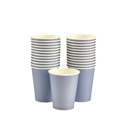 Bicchiere carta Azzurro Polvere da 295ml pz.25