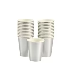 Bicchiere carta 295ml Argento pz.25