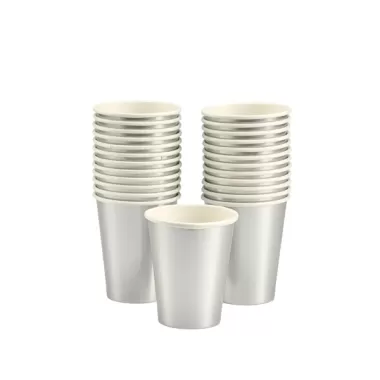 Bicchiere carta 295ml Argento pz.25