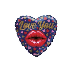 18" CUORE LOVE YOU BACIO