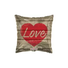 18" LOVE QUADRATO SHABBY CHIC