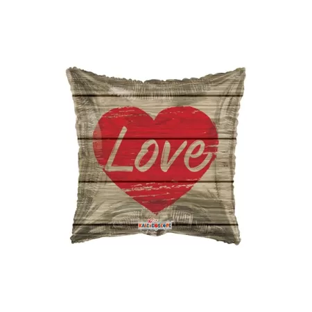 18" LOVE QUADRATO SHABBY CHIC