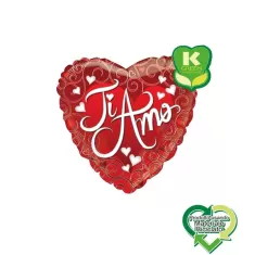 18" CUORE TI AMO CORSIVO