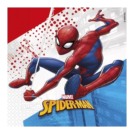 TOVAGLIOLI 33X33 SPIDERMAN SUPER HERO COMPOSTABILE PZ.20